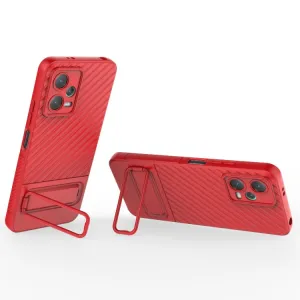 WAVY Ochranný kryt so stojanom Xiaomi Redmi Note 12 5G červený