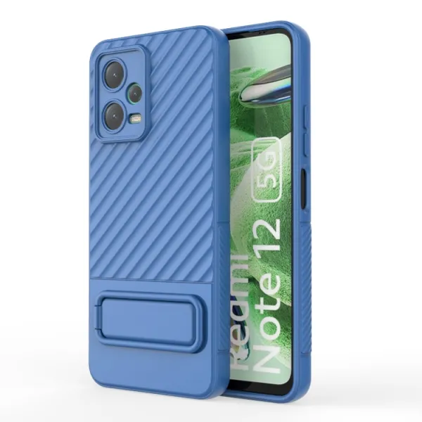 WAVY Ochranný kryt so stojanom Xiaomi Redmi Note 12 5G modrý