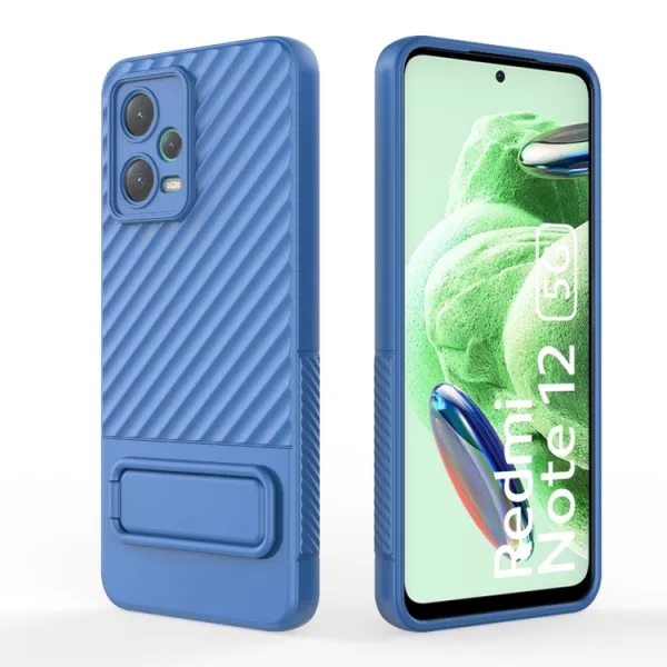 WAVY Ochranný kryt so stojanom Xiaomi Redmi Note 12 5G modrý