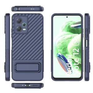 WAVY Ochranný kryt so stojanom Xiaomi Redmi Note 12 5G tmavomodrý