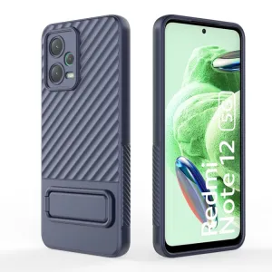 WAVY Ochranný kryt so stojanom Xiaomi Redmi Note 12 5G tmavomodrý