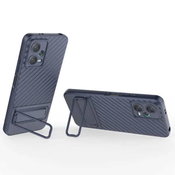 WAVY Ochranný kryt so stojanom Xiaomi Redmi Note 12 5G tmavomodrý