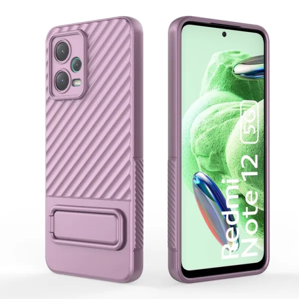 WAVY Ochranný kryt so stojanom Xiaomi Redmi Note 12 5G fialový