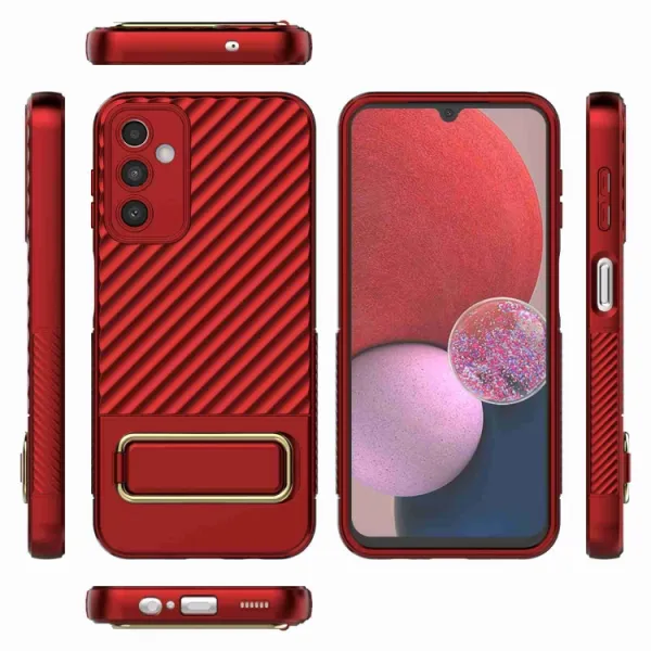 WAVY Ochranný kryt so stojanom Samsung Galaxy A14 5G červený