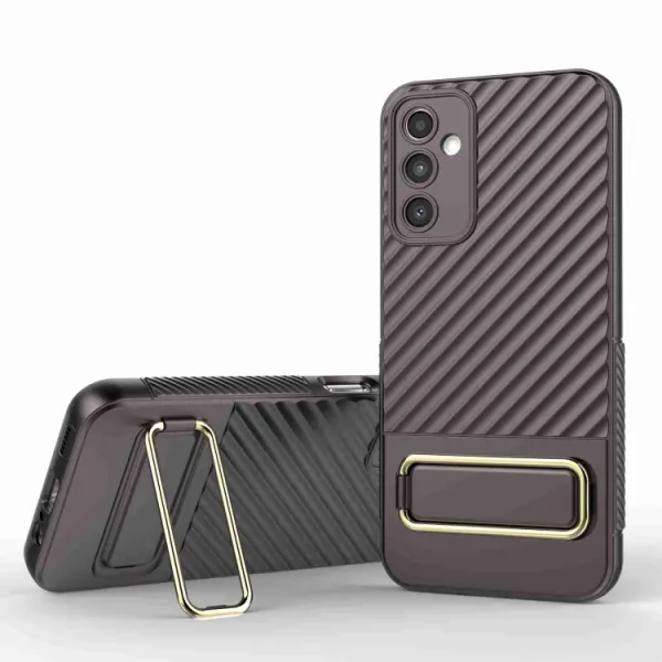 WAVY Ochranný kryt so stojanom Samsung Galaxy A14 5G hnedý