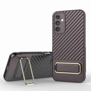 WAVY Ochranný kryt so stojanom Samsung Galaxy A14 5G hnedý