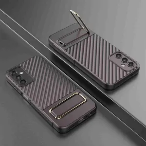 WAVY Ochranný kryt so stojanom Samsung Galaxy A14 5G hnedý