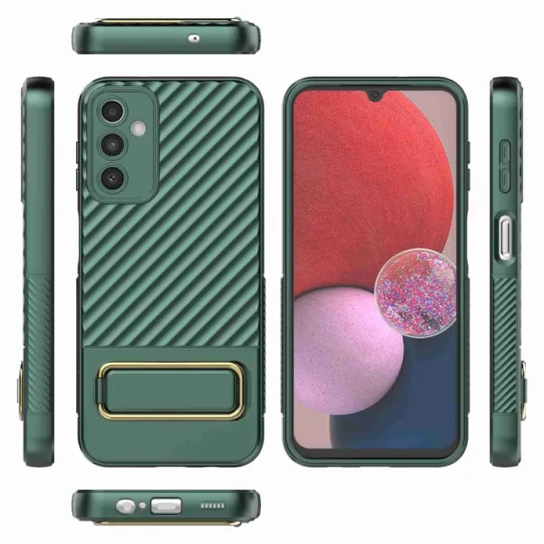 WAVY Ochranný kryt so stojanom Samsung Galaxy A14 5G zelený