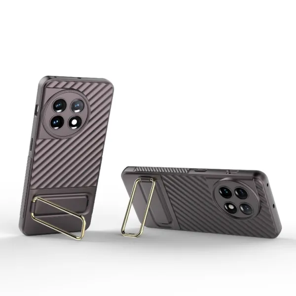 WAVY Ochranný kryt so stojanom OnePlus 11 5G hnedý