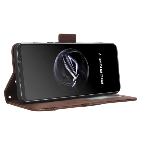 SLOT Peňaženkový obal pre Asus ROG Phone 7 hnedý
