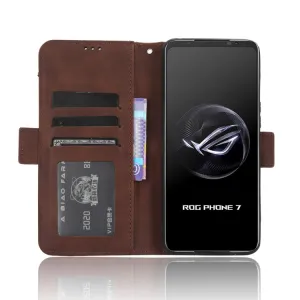 SLOT Peňaženkový obal pre Asus ROG Phone 7 hnedý