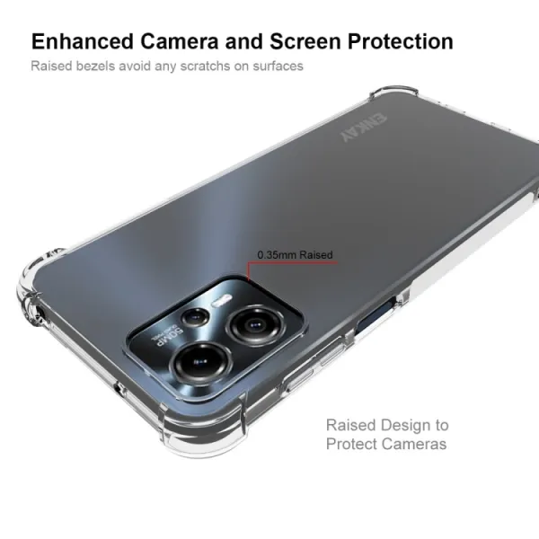 ENKAY SET Priehľadný obal + 2.5D ochranné sklo Motorola Moto G23