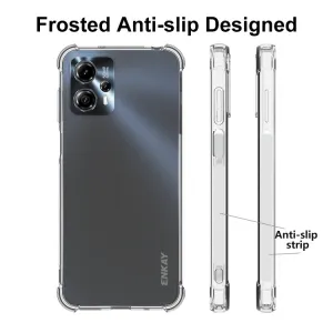 ENKAY SET Priehľadný obal + 2.5D ochranné sklo Motorola Moto G23