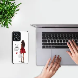 MY ART Ochranný obal Xiaomi Redmi Note 12 5G RED DRESS (137)