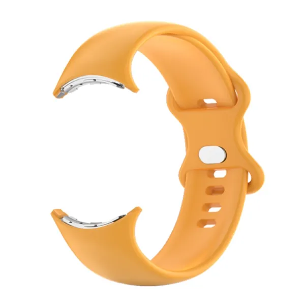 BUTTERFLY Silikónový remienok pre Google Pixel Watch / Pixel Watch 2 žltý
