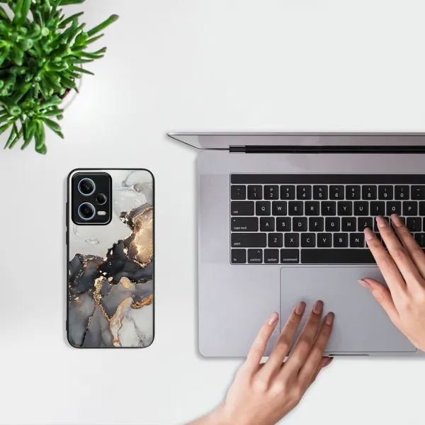 MY ART Ochranný obal Xiaomi Redmi Note 12 5G GREY MARBLE (140)