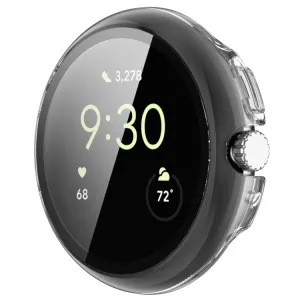 PC FULL COVER Plastový kryt so sklom pre Google Pixel Watch / Pixel Watch 2 priehľadný