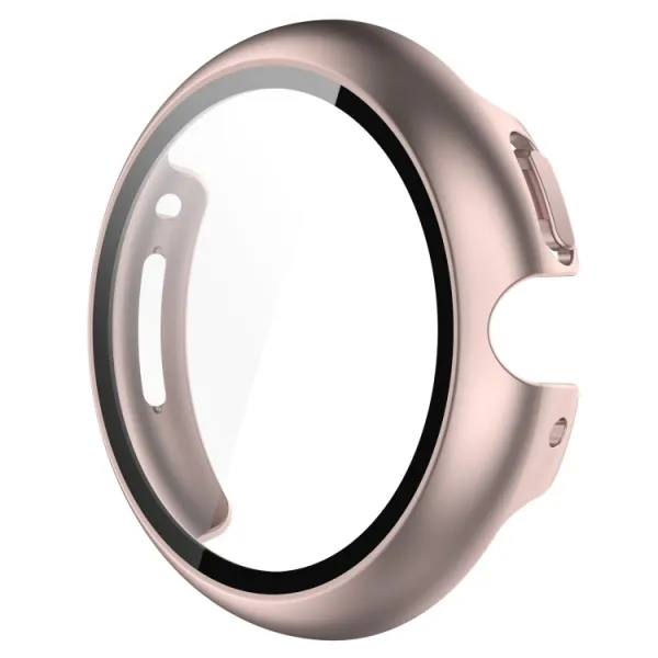 PC FULL COVER Plastový kryt so sklom pre Google Pixel Watch / Pixel Watch 2 ružový