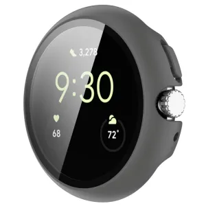 PC FULL COVER Plastový kryt so sklom pre Google Pixel Watch / Pixel Watch 2 šedý