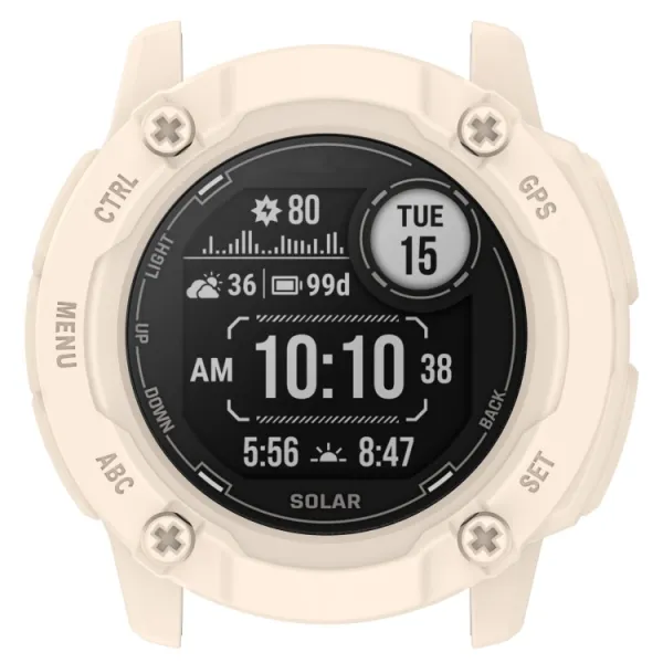 TPU HALF COVER Obal pre Garmin Instinct 2X béžový