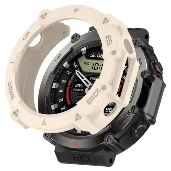 TPU HALF COVER Obal pre Amazfit T-Rex Ultra béžový