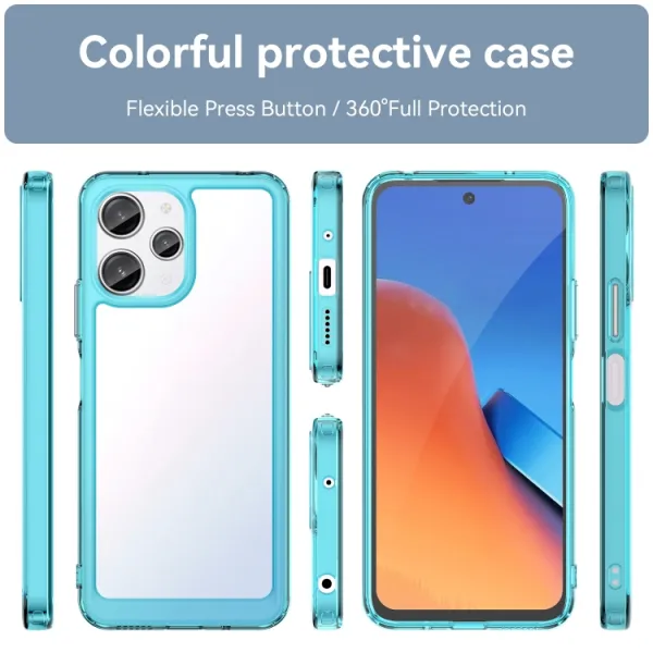 CRYSTAL Ochranný kryt pre Xiaomi Redmi 12 5G tyrkysový