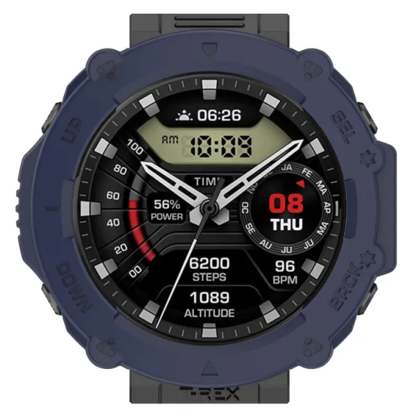TPU HALF COVER Obal pre Amazfit T-Rex Ultra modrý