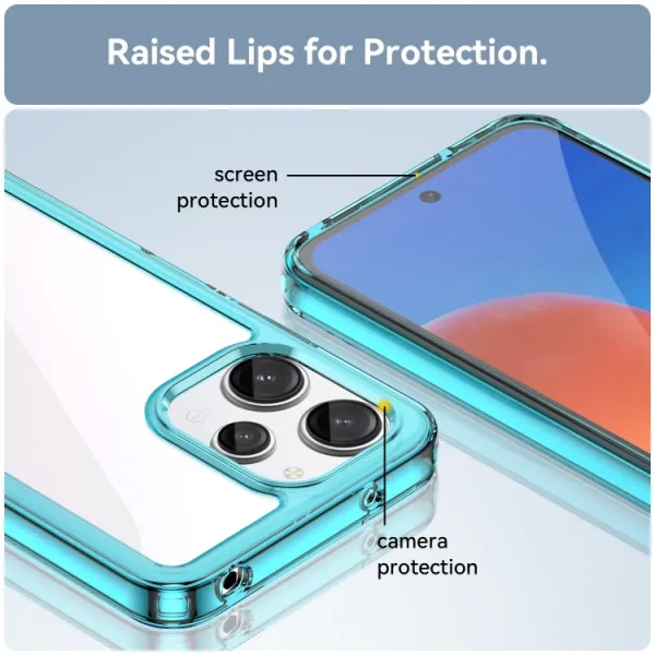 CRYSTAL Ochranný kryt pre Xiaomi Redmi 12 5G tyrkysový