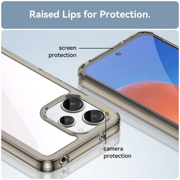 CRYSTAL Ochranný kryt pre Xiaomi Redmi 12 šedý