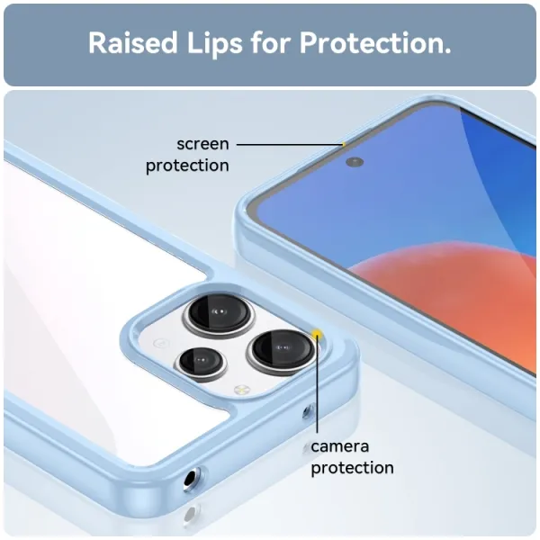 CRYSTAL Ochranný kryt pre Xiaomi Redmi 12 5G modrý