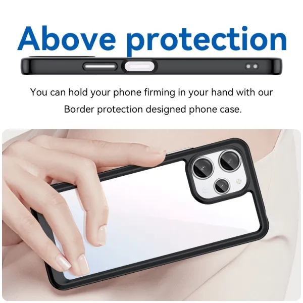 CRYSTAL Ochranný kryt pre Xiaomi Redmi 12 čierny
