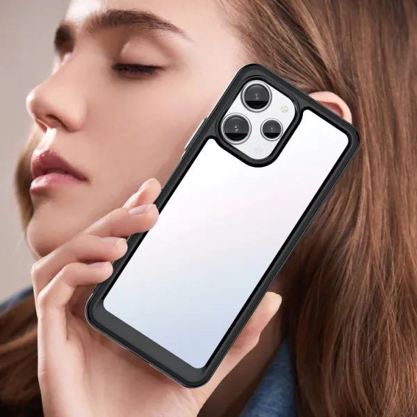 CRYSTAL Ochranný kryt pre Xiaomi Redmi 12 čierny