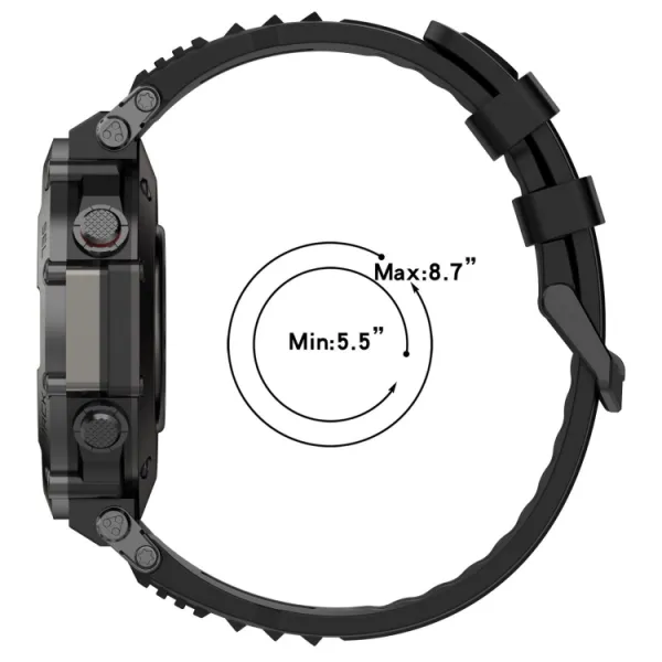 SILICONE Remienok pre Amazfit T-Rex Ultra biely
