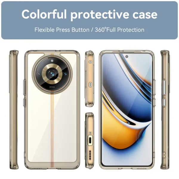 CRYSTAL Ochranný kryt pre Realme 11 Pro 5G šedý