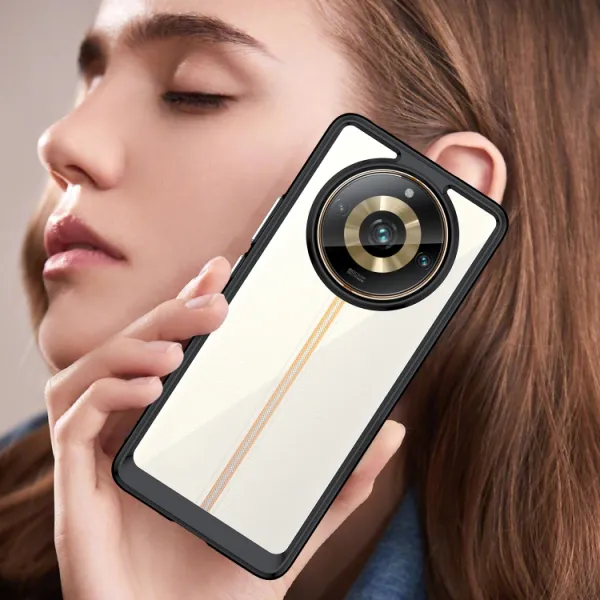 CRYSTAL Ochranný kryt pre Realme 11 Pro+ 5G čierny
