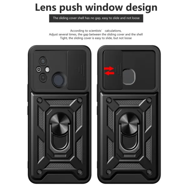 RING CAMERA Kryt s držiakom pre Xiaomi Redmi 12 ružový