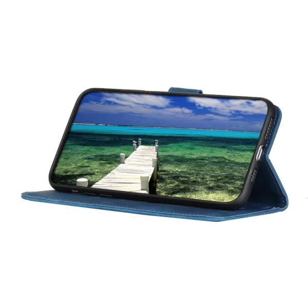 KHAZNEH RETRO Peňaženkové puzdro pre Asus ROG Phone 8 modré