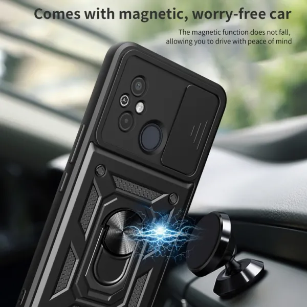 RING CAMERA Kryt s držiakom pre Xiaomi Redmi 12 ružový