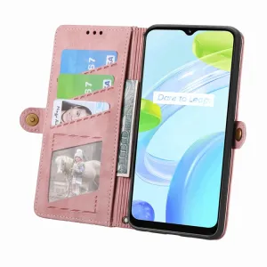 GEOM Peňaženkové puzdro pre Realme 11 Pro 5G ružové