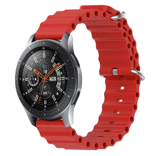 OCEAN Univerzálny silikónový remienok 20mm červený