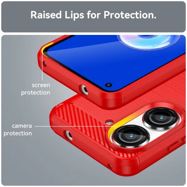 FLEXI TPU Kryt pre Asus Zenfone 10 červený