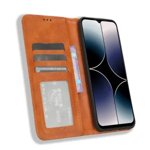 BUSINESS Peňaženkový kryt pre Ulefone Note 16 Pro hnedý