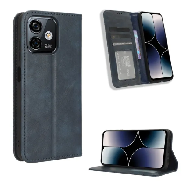 BUSINESS Peňaženkový kryt pre Ulefone Note 16 Pro modrý