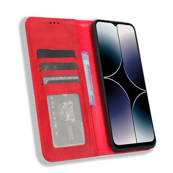 BUSINESS Peňaženkový kryt pre Ulefone Note 16 Pro červený