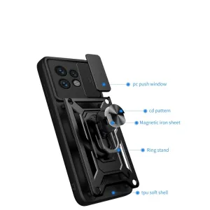 RING CAMERA Kryt s držiakom pre Motorola Edge 40 Pro čierny