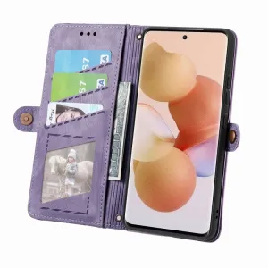 GEOM Peňaženkové puzdro pre Xiaomi 13 fialové