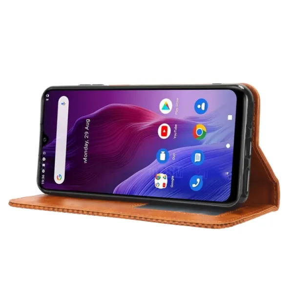 BUSINESS Peňaženkový kryt pre Cubot P60 hnedý