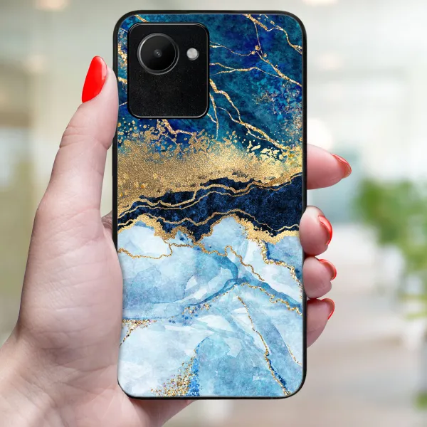 MY ART Ochranný kryt Realme C30 BLUE MARBLE (141)