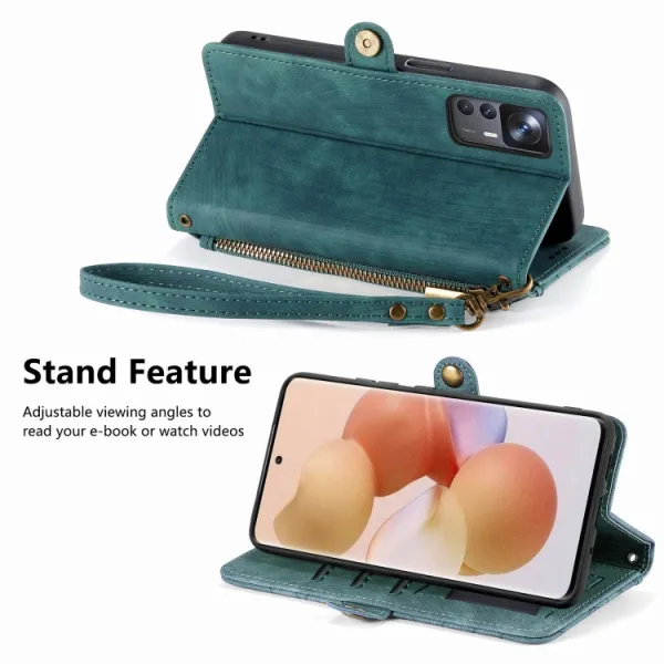 GEOM Peňaženkové puzdro pre Xiaomi 13 Lite zelené