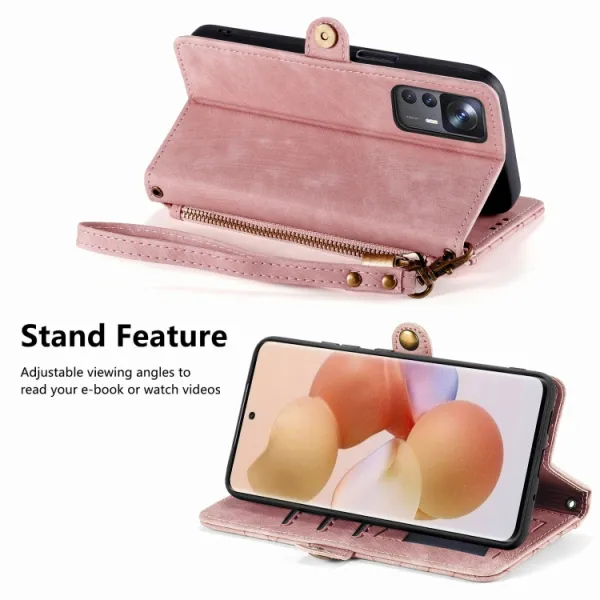 GEOM Peňaženkové puzdro pre Xiaomi 13 ružové